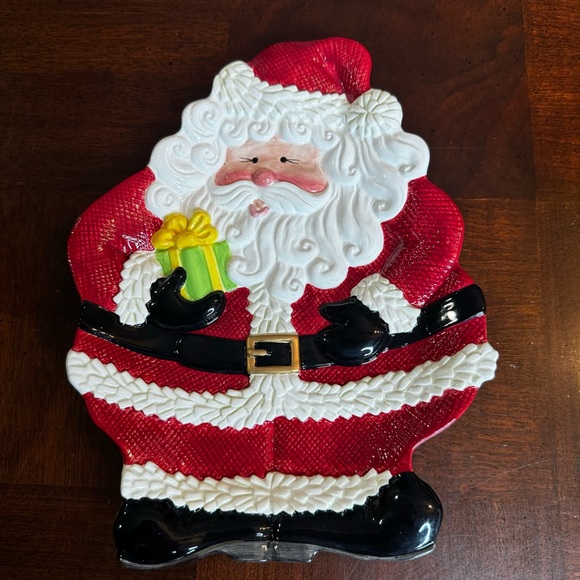 2006 Fitz and Floyd Gifts from Santa Canape Plate Wall Hanging Dish New - Picture 1 of 9